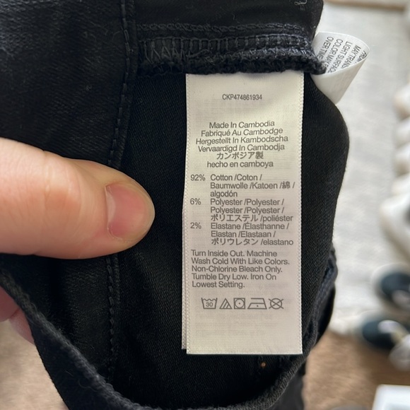 Madewell Skinny Flare Jeans in Black Frost Wash - Picture 14 of 15